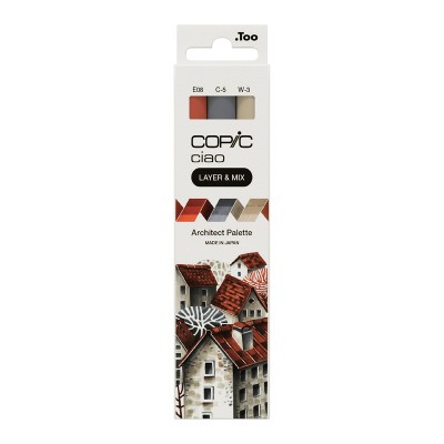 COPIC Ciao LAYER & MIX - 3D σετ 3 μαρκαδόρων ARCHITECT