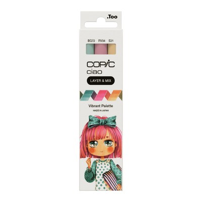 COPIC Ciao LAYER & MIX - MANGA σετ 3 μαρκαδόρων VIBRANT