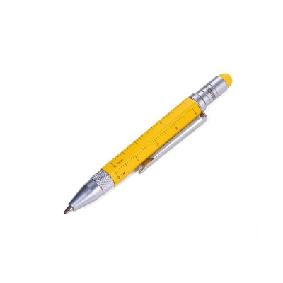 TROIKA Construction Liliput multitasking Στυλό Διαρκείας Yellow